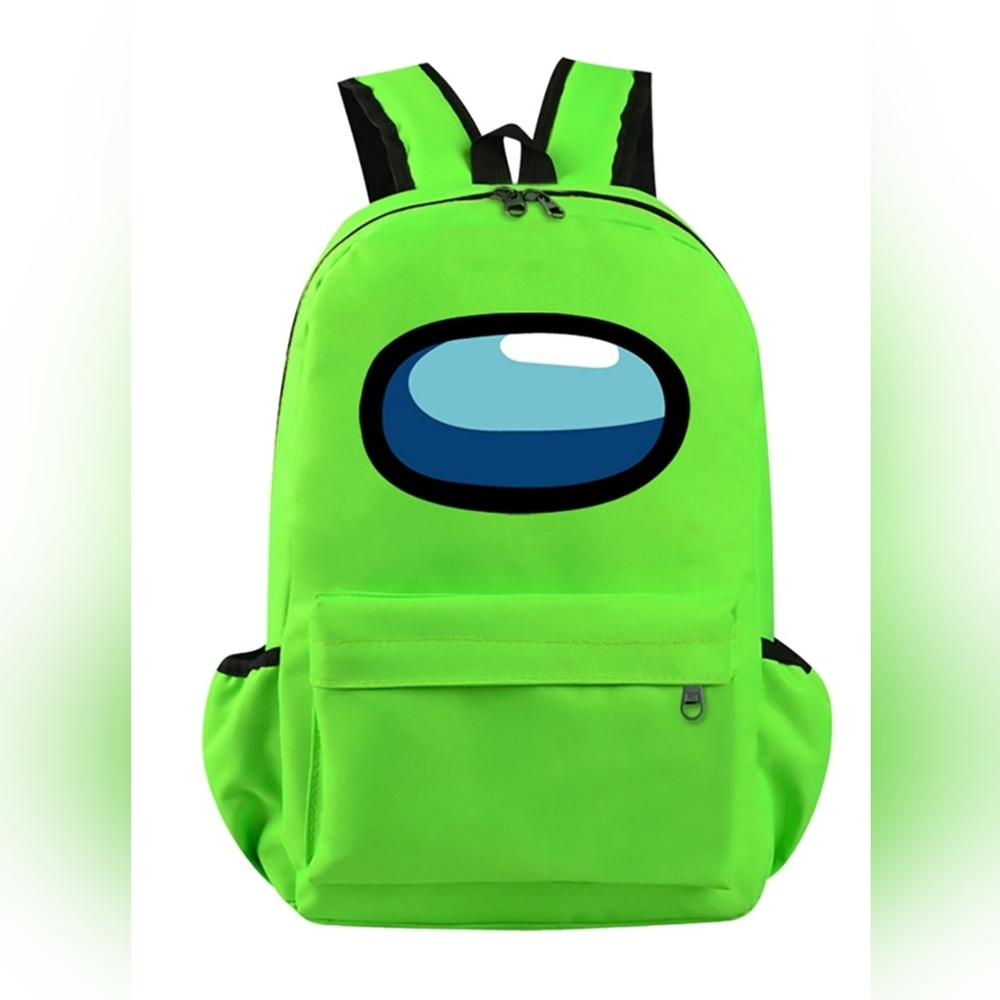 Among Us Backpack lime green